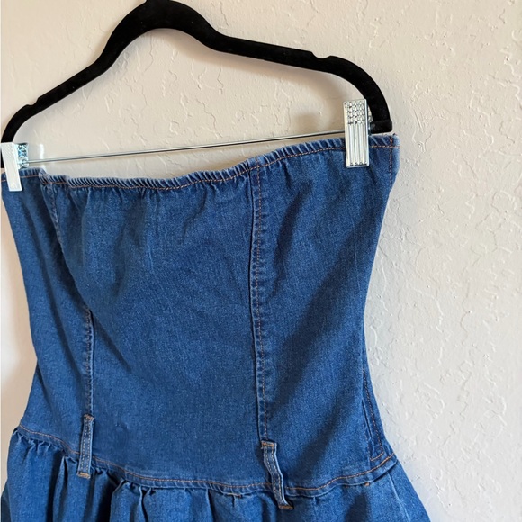 Jolie & Joy Denim Strapless Mini Dress - Picture 2 of 6